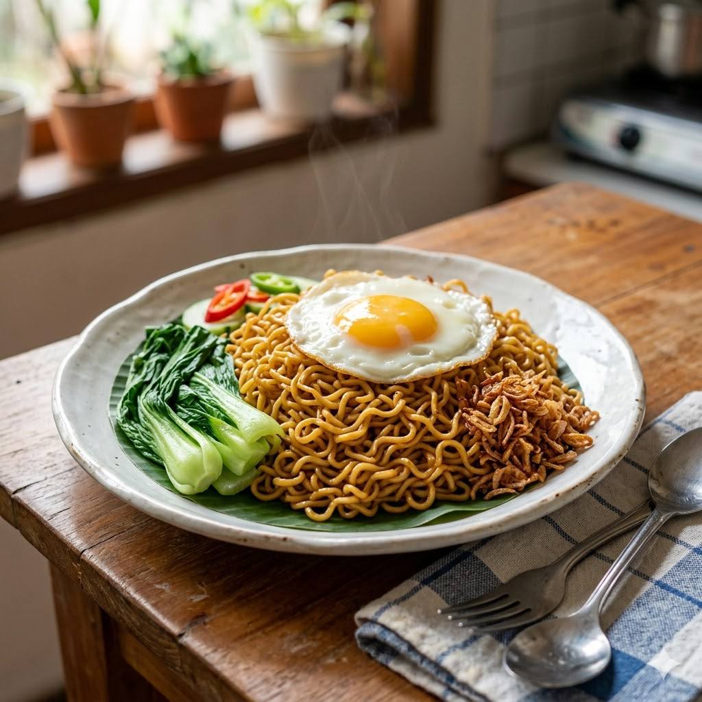 Indomie Goreng Original Ayam Fillet Rice Bowl Mantul